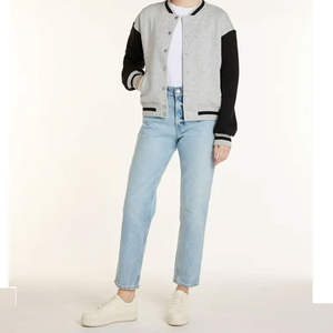 Chaqueta Universitaria con Revestimiento, Mangas Largas, Estilo Letterman, con Tela de Lana/Poliéster, Unisex - Product Image 2