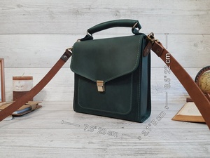 Leather Crossbody <b>Bag</b> <b>Women</b> Purse Personalized Gift <b>for</b> Shoulder Handbags Unisex <b>Messenger</b> LCS-0014 - Product Image 2