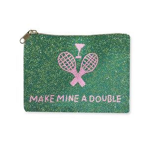 Porte-monnaie carré Grinch fait main en perles de verre de haute qualité, thème Noël vert, décoration de maison, Nouvel An - Product Image 5