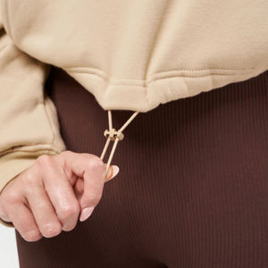 OEM femmes sweats surdimensionnés sweats à capuche polaire ras du cou pulls pulls tenues de mode sweat pour les femmes Logo personnalisé - Product Image 6