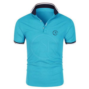 Los hombres más vendidos Slim Fit para camisetas transpirable de alta calidad de algodón/fibra de bambú Casual de manga corta de talla grande - Product Image 1