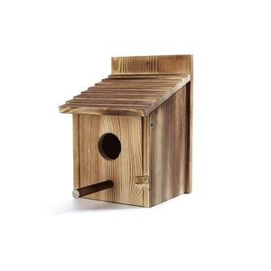 Casa de pájaros nido de madera hecho a mano para Gorriones Casa de pájaros montada en la pared de madera maciza pájaro duradero y decorativo - Product Image 2