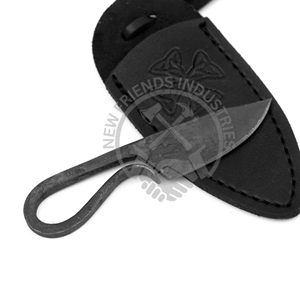 Hand Forged Medieval Pocket Neck <b>Knife</b> Genuine Leather Case Forged Steel Black Antique Finish Heavy Duty Sharp Modern Outdoor - Product Image 3