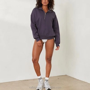 OEM Wholesale High Quality Sport <b>Quarter</b> <b>Zip</b> Pullover Unisex <b>Fleece</b> Oversized Golf Sets Streetwear - Product Image 2