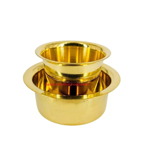 Ensemble Dabara en laiton pur de haute qualité pour café filtre ensemble de gobelet et de soucoupe Davara traditionnel fait à la main pour hôtel et maison - Product Image 5