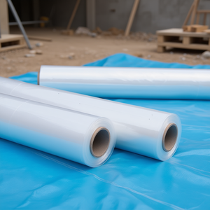 120 m Construction Film 50000 mm Length 4000 mm Width Polyethylene Transparent Disposable Plastic <b>Wrap</b> 50000 mm Length 4000 mm - Product Image 3