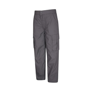 Pantalones Cargo personalizados para exteriores para hombre, pantalones de viaje de Color gris ligeros de secado rápido de verano con cuatro bolsillos - Product Image 1