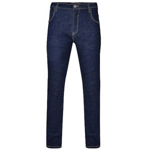 Pantalones vaqueros azules de pierna recta lavados y ajustados para hombre, pantalones vaqueros informales transpirables de cintura alta para hombre - Product Image 5