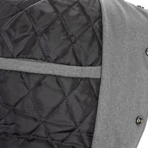 Varsity Letterman Veste Gris Laine Corps Blanc Manches En Cuir Classique Lycée Collège Style CollegeBaseballjacket pour hommes - Product Image 5