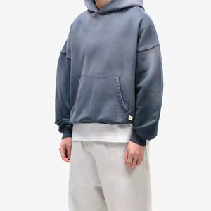 Sudaderas de Invierno para Hombre, Estilo Vintage, Tejido Grueso de Poliéster/Algodón, Felpa Francesa, Color Sólido, Transpirables, con Serigrafía Personalizada - Product Image 2