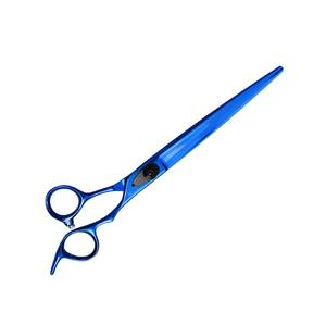 High Quality Grooming <b>Scissors</b> With Sharp Blade Blue Color Coated Pet Straight <b>Dog</b> Grooming <b>Scissor</b> With Finger Rest - Product Image 2