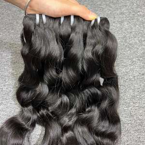 ผมต่อของผู้หญิงสีดำสไตล์ผมธรรมชาติจากกัมพูชา - Product Image 3