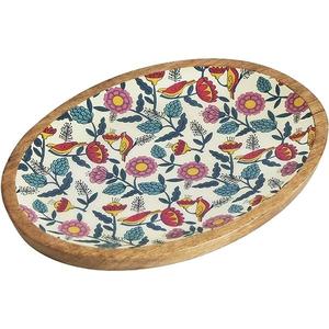 Plato para servir de madera con forma ovalada, precio al por mayor, mesa de nuevo diseño, plato para servir de madera de acacia, fabricante y proveedor - Product Image 4