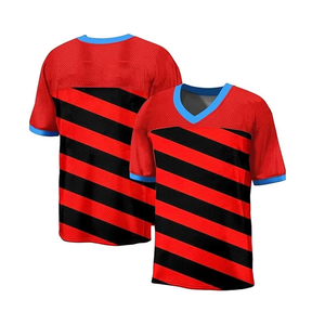 Camiseta Deportiva Personalizada con Nombre y Número del Equipo, 100% Poliéster Transpirable, Cuello en V, Antibacteriana, para Adultos, Diseño Americano - Product Image 5