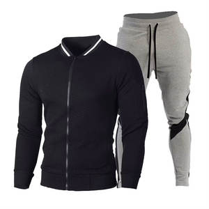 Conjunto Deportivo de Felpa con Cierre para Hombre, 100% Algodón, de Primera Calidad, Cómodo, Transpirable, de Color Sólido, para Invierno, el Más Vendido del 2024 - Product Image 6