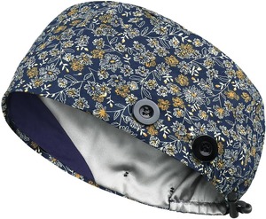 Gorro de fregado unisex, parte trasera elástica, impresión personalizada, logotipo propio, ropa médica de alta demanda, directo de fábrica, gorros de fregado lavables OEM de secado rápido - Product Image 3