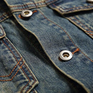 Vestes en jean pour hommes de couleur noire confortables et très populaires, à prix avantageux, de bonne qualité, en gros, veste en jean pour homme - Product Image 4