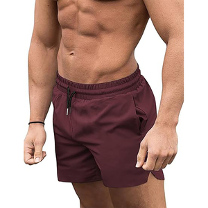 Customized Logo Men Summer Solid Color Beachwear Wholesale Trunk Men Swim Shorts - Product Image 6