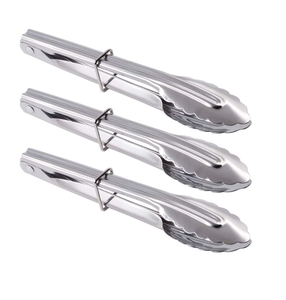 Pinces en acier inoxydable Grill Viande Pain Servant Clip Cuisson fabriqué en Inde à bas prix Produit de vente chaude - Product Image 6