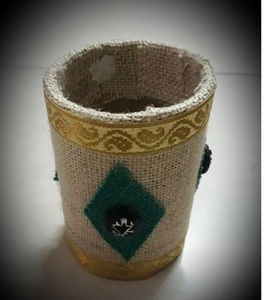 Porte-crayon stylo en jute haute vente qualité Look moderne fait à la main porte-stylo pour bureau école Table utilisation - Product Image 3