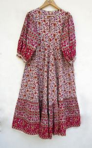 ชุดแม็กซี่เดรสลำลองสำหรับผู้หญิงใส่ในฤดูร้อนชุดเดรสมัดย้อมแขนกุดแบบลำลองยาวถึงพื้นซักได้ - Product Image 6