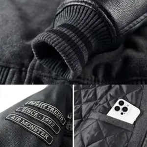 Custom Logo Classic Embroidery Baseball College Men's <b>Jacket</b> Letterman <b>Light</b> Varsity <b>Jacket</b> - Product Image 3