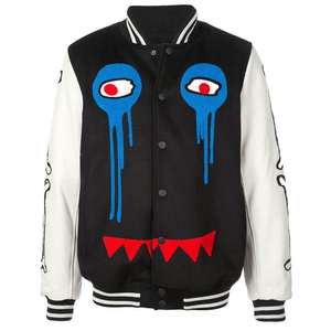 Vestes universitaires imperméables d'hiver, broderie de lettres de baseball, logo personnalisé, impression, manches longues, veste pour jeunes universitaires - Product Image 1