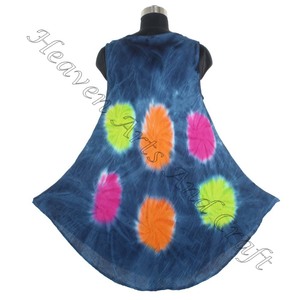 2025 femmes bohème cravate teinture robe multicolore vêtements de plage en gros bohème mode pour les filles - Product Image 2