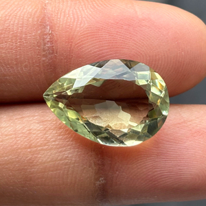 Fabricant indien direct vert aigue-marine à facettes coupe poire poli pierres précieuses en vrac fabrication de bijoux laboratoire synthétique créé - Product Image 3