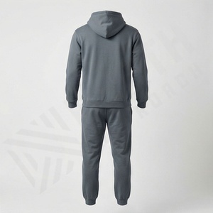 Survêtement pour homme, vêtements de sport, sweat-shirt, 100% coton, tissu respirant, logo personnalisé, ensembles de course en plein air, couleur personnalisée - Product Image 2