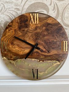 HOME HORLOGE MURALE EPOXY Horloge murale en résine époxy de qualité supérieure Horloge murale en résine époxy fabriquée à la main Horloge murale en résine époxy Wholes - Product Image 2