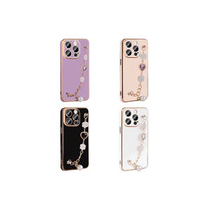 Coque en silicone premium Netzy pour iPhone 15 Pro, style blanc, logo personnalisé, protection de l'appareil photo, sangle de maintien, coque de téléphone portable pour XR - Product Image 3
