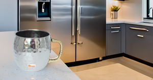 16 Ounce Insulated Stainless Steel Moscow Mule Mugs with <b>Unique</b> Design Brass Handle Durable Cup Coffee Beer Sublimation Feature - Product Image 5