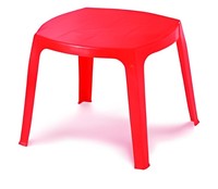 Table de salle à manger et de cuisine pour enfants en polypropylène durable, fabrication italienne, certifiée ISO9001 TUV, pour intérieur et extérieur, école, parc, hôtel, facile à utiliser