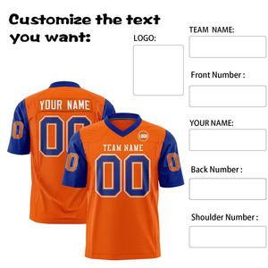 Uniforme de Fútbol Americano de Alto Rendimiento, Jersey de Poliéster de 200 g/m², Impresión Digital, Ropa Deportiva para Hombre y Jóvenes, Venta al Por Mayor - Product Image 4