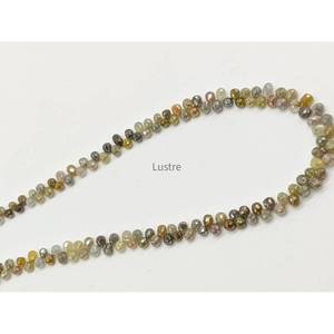 Perles de diamant de qualité AAA+ multicolores, forme briolette, 2,5 à 3,8 mm, perles en forme de larme, fantaisie, scintillantes - Product Image 2