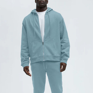 Sweat à capuche oversize unisexe de haute qualité anti-rétrécissement coupe-vent lourd avec logo personnalisé 100% coton molleton Sweat à capuche pour hommes - Product Image 2