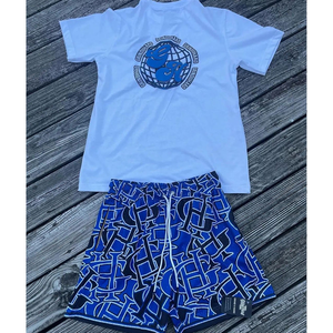 Ensemble de t-shirts courts pour hommes, couleur kaki douce, tissu jersey 100% coton, prix bas, survêtement pour l'été, nouveau style, impression de logo personnalisée - Product Image 3