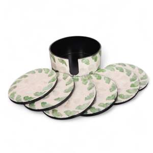 Posavasos de Nácar Natural para Bebidas Diarias y Decoración de Mesa en Espacios Modernos - Product Image 1