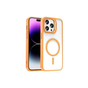 Étui de protection magnétique Netzy pour MagSafe avec support et protection d'objectif en silicone givré pour iPhone 14 Pro Max - Product Image 1