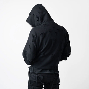 Sudaderas con capucha para hombre de peso pesado, fabricante de Pakistán, sudadera con cremallera completa y hombro caído de gran tamaño, última moda, sudaderas con capucha de calle - Product Image 6