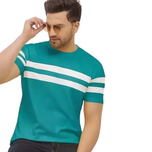 T-shirts en coton col rond de haute qualité hommes dernière conception d'impression surdimensionnée à manches courtes du Pakistan - Product Image 1