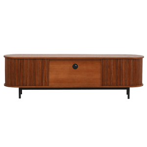 Voxhome High Quality Modern Designer <strong>TV</strong> <strong>Cabinet</strong> Luxury Walnut Solid <strong>Wood</strong> Simple Style for Living Room - Product Image 3