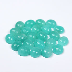 Cabochon d'amazonite naturelle de haute qualité pierre précieuse verte ovale lisse fabrication de bijoux en vrac gemmes en gros - Product Image 6