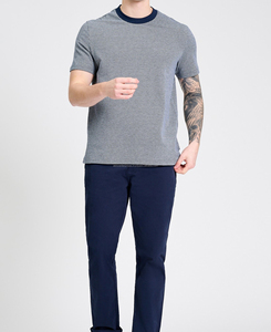 Camiseta de Manga Corta para Hombre de Primera Calidad, Poliéster/Algodón, Cuello Redondo, Transpirable, Corte Regular, Diseño Liso, Precio Económico, MOQ Bajo - Product Image 4