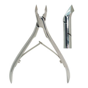 Pinza profesional de acero inoxidable para uñas con mango de resorte Pinza para cutículas de piel muerta para uñas de los pies y cuidado de uñas - Product Image 5