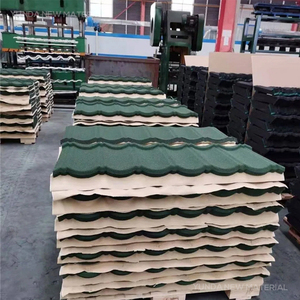 Tuiles de toiture métalliques revêtues de pierre à prix d'usine, haute résistance à la corrosion pour les zones côtières, Amérique latine, <span class=keywords><strong>immobilier</strong></span> - Product Image 5