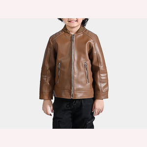 แจ็กเก็ตหนังของเด็กหรูหรา2026แจ็กเก็ตหนังกันน้ำสำหรับเด็กผู้ชายเด็กผู้หญิงแจ็กเก็ตใส่สบายออกแบบได้ตามต้องการ - Product Image 4