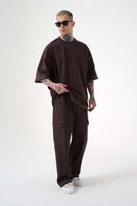 Servicio OEM personalizado de gran tamaño de algodón pesado de los hombres personalizados básicos nuevos pantalones de Jogger negro Premium oferta al por mayor tendencia 2024 calidad - Product Image 2