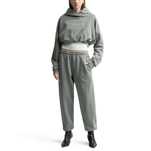 Sudadera con Capucha para Mujer, Personalizada con Logotipo en la Parte Delantera, Holgada, de Color Sólido, Informal, de Manga Larga, con Bolsillo, de Secado Rápido - Product Image 4